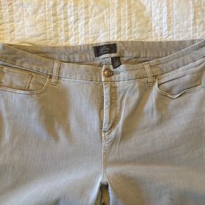 Tan ankle jeans